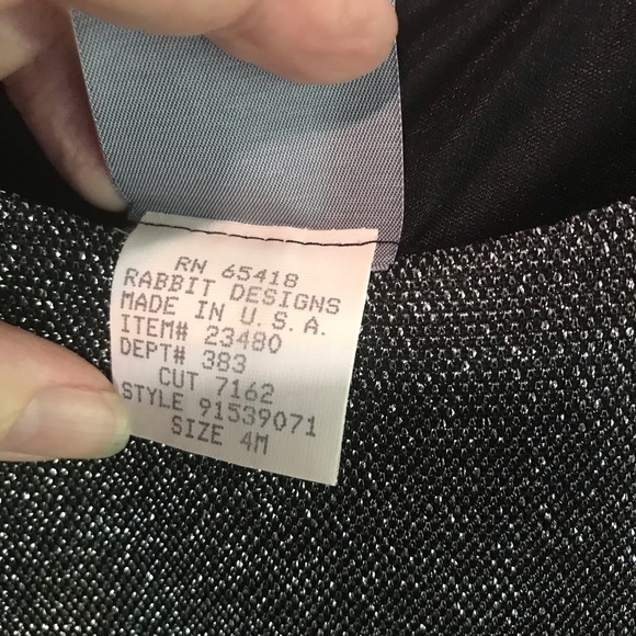 Rabbit Rabbit Rabbit Designs Blk Silver Long Dress - Picture 3 of 6